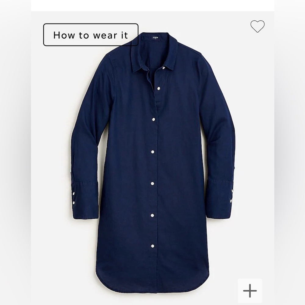 J Crew Classic-Fit Beach Shirt in Linen-Cotton Blend